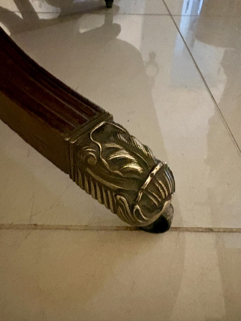 Antique Georgian Three Pillar Mahogany Extending Dining Table 16 Seater - Image 17